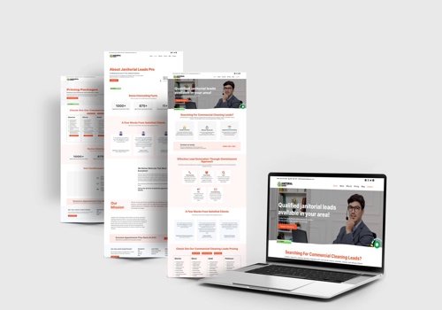 Web Design Package Example: WooCommerce Integration Janitorial Leads Pro