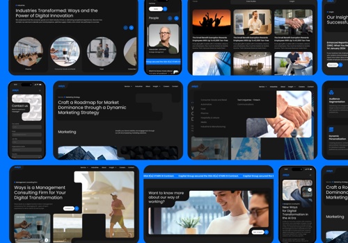 Web Design Package Example: Digital Product UI/UX for Corporate Website