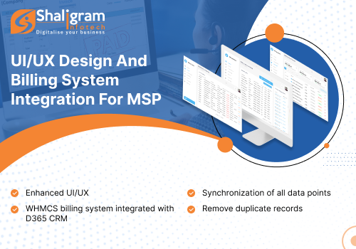 UX/UI Design Package Example: UI/UX design and billing system integration for MS
