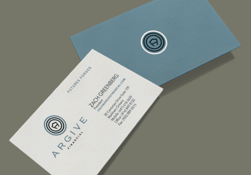 Branding Package Example: Argive Financial  //  Branding/Name/Website