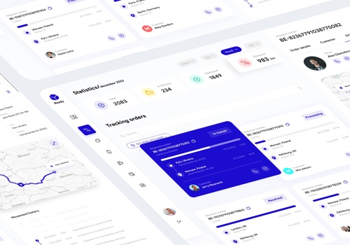 Web Design Package Example: Logistics Monitoring Dashboard