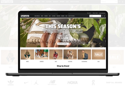 Web Design Package Example: FOOTLOCKER FOOTWEAR WORDPRESS WEBSITE DEVELOPMENT