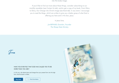 Web Development Package Example: Sheep Gate Ministry