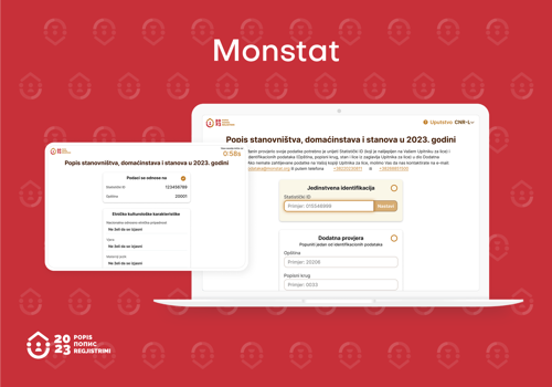 UX/UI Design Package Example: Census platform