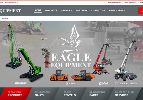 Web Design Package Example: Project with Eagle Equipment Inc.