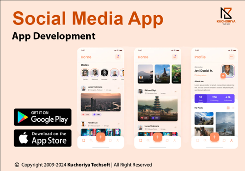 Mobile App Development Package Example: Social Media App