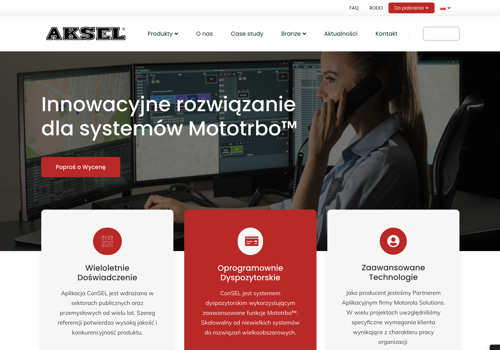 Web Design Package Example: Website for Consel Plus official motorola Partner