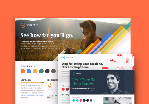 UX/UI Design Package Example: Fresh Investments with SnapExit