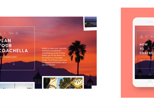UX/UI Design Package Example: Coachella Website