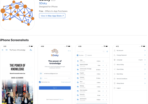 Mobile App Development Package Example: Knowledge Mgmt and Personal Development Software