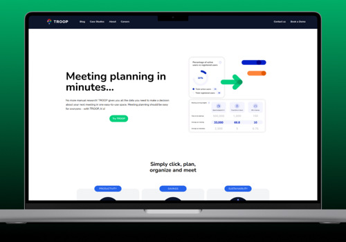 Web Development Package Example: Troop Travel