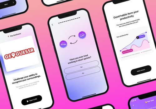 Mobile App Development Package Example: Time Management React Native Mobile App