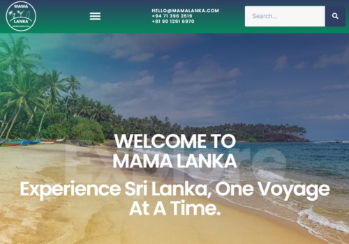 Web Design Package Example: Business Listing Page Building on Sri Lanka