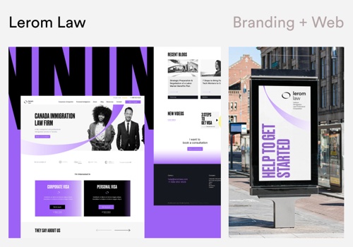 Web Design Package Example: LEROM LAW