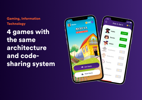 Mobile App Development Package Example: Mafia&Co: 4 apps with the same architecture