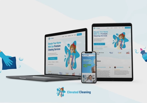 Web Design Package Example: Cleaning Services Website – WordPress