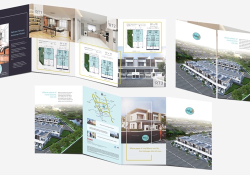 Graphic Design Package Example: Properties Brochure Sales Kit Design