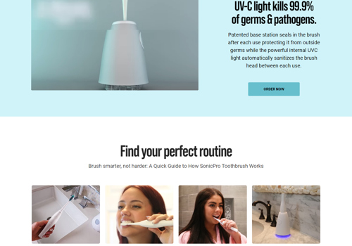 E-Commerce Development Package Example: Sonic Pro UV