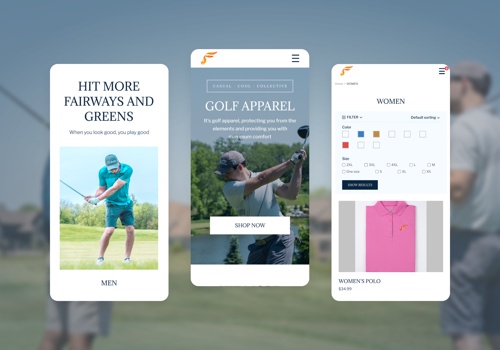 E-Commerce Development Package Example: 8.25 Fuego Golf eCommerce