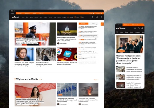 UX/UI Design Package Example: Top online news service in Poland redesigned