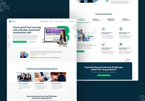 Web Design Package Example: Blossom