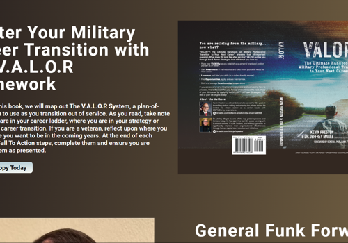 Web Design Package Example: V.A.L.O.R. Handbook Website