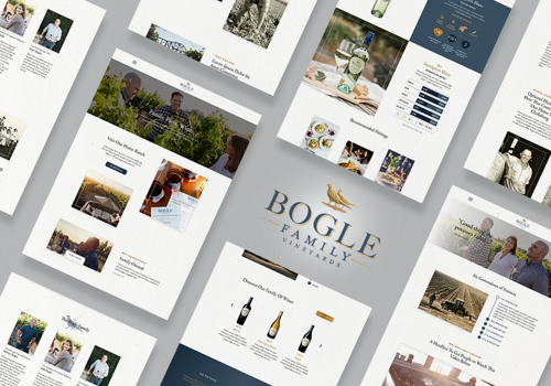 UX/UI Design Package Example: Bogle Family Vineyards - Website