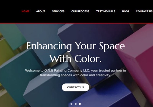 Web Design Package Example: One Painting Company LLC