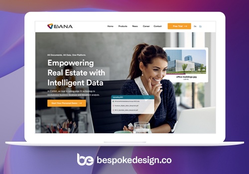 Web Design Package Example: AI Real Estate Data Processor website