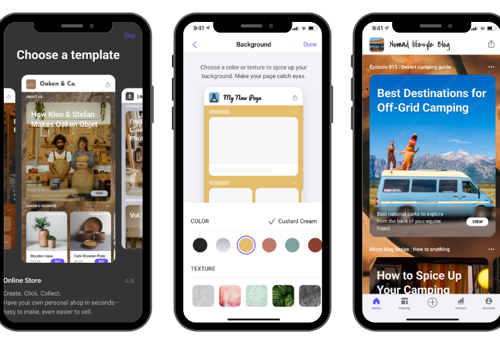 Custom Software Development Package Example: No-Code Website Builder App