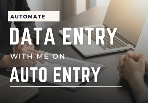 Accounting Package Example: Data Entry Job with Auto Entry