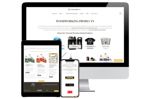 Web Design Package Example: Living Timber Trade