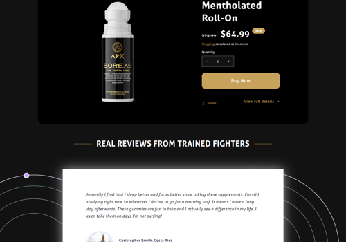 Web Development Package Example: Shopify development/Designing