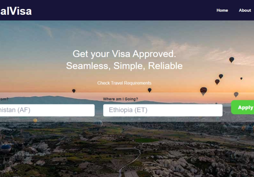 Web Development Package Example: Official Visa