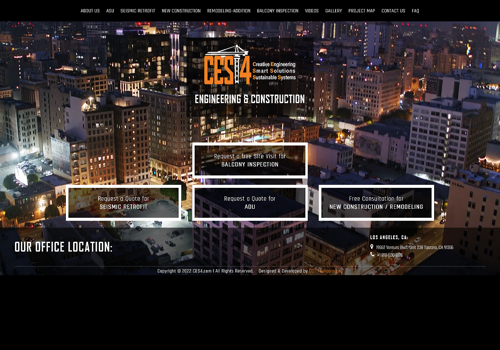 Web Development Package Example: Design & Development of the Website CES4.com