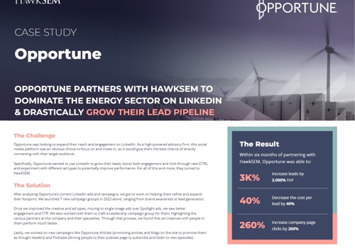 Social Media Marketing Package Example: Opportune Drastically Grows with Paid Media