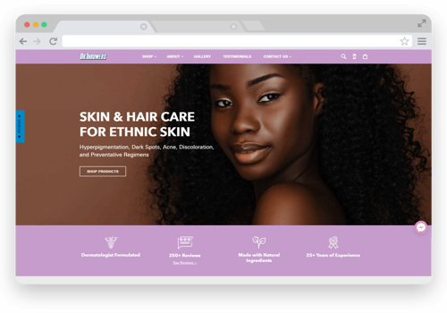 E-Commerce Development Package Example: Dr.Thrower Skin Care