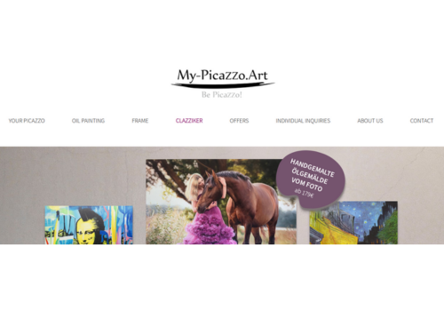Web Development Package Example: My-PicaZZo.Art: Magento eCommerce Development