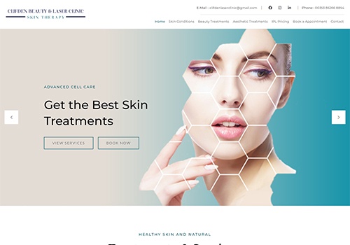 Web Design Package Example: Complete Online Solution for Skin Therapy