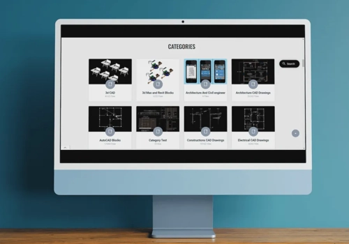 Web Design Package Example: Web portal for AutoCAD Design Community(ReactJS)