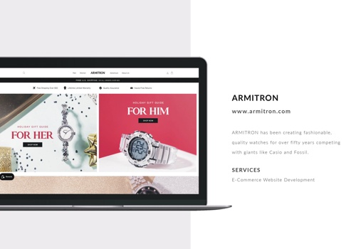 E-Commerce Development Package Example: Armitron