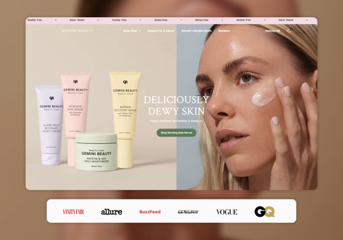 E-Commerce Development Package Example: Gemini Beauty