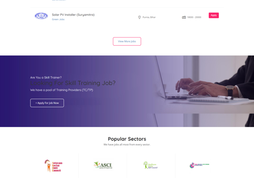 Web Design Package Example: Online Job Seacrching Portal