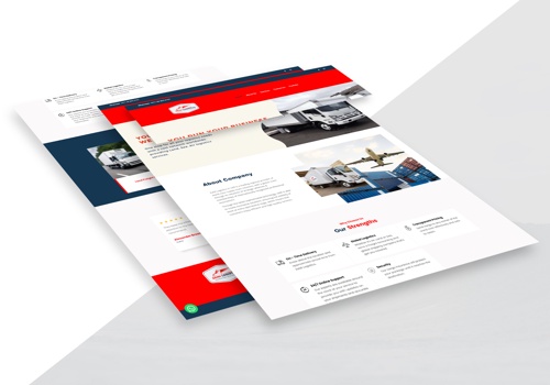 Web Development Package Example: Zaidi Logistics Website Design and Development
