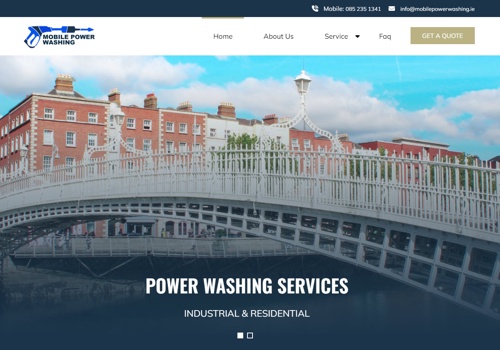 Web Design Package Example: Mobile Power Washing