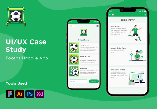 Web Development Package Example: Football Mobile App Design And Development