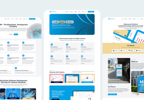 Web Development Package Example: Website Design & Development for MIROTECH