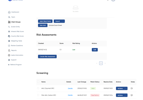 Web Development Package Example: Synrgy Risk