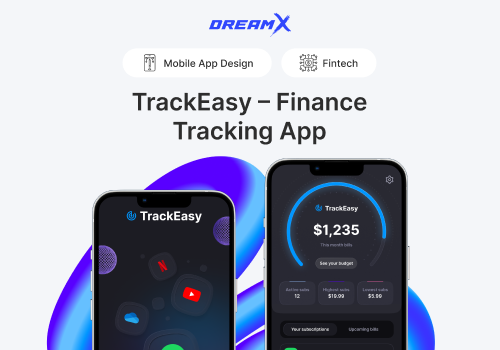 UX/UI Design Package Example: TrackEasy - Finance Tracking App Design