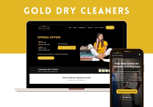 Web Development Package Example: Gold Dry Cleaners